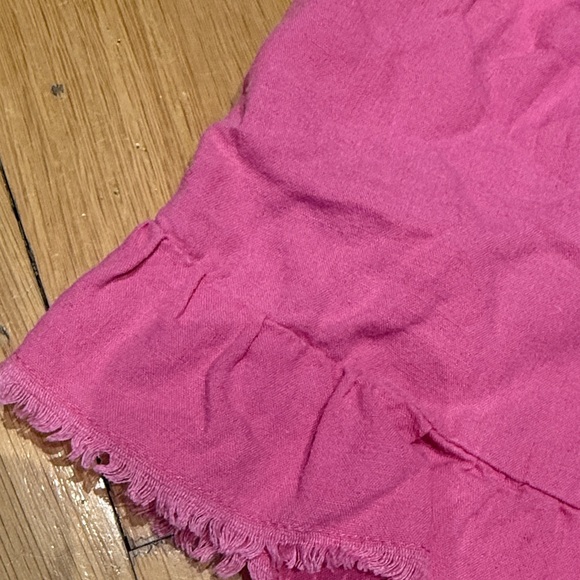 Aerie Vibrant Pink Ruffle Hem Shorts - Picture 2 of 7
